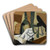 The White Tablecloth by Juan Gris Art Drink Coaster set The White Tablecloth by Juan Gris Art Drink Coaster set