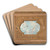 Design for a ceiling with a trompe l'oeil sky filled with birds by Jules-Edmond-Charles Lachaise Art Drink Coaster set
