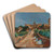 Street towards Drnstein by Anton Faistauer Art Drink Coaster set