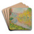 Automne  Jeufosse by Claude Monet Art Drink Coaster set