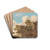 River landscape with ferry boats and a tavern by Thomas Heeremans Drink Coasters - set of 4 River landscape with ferry boats and a tavern by Thomas Heeremans Drink Coasters - set of 4