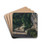 Landscape. Road with Trees in Rocky Mountains by Paul Czanne Drink Coasters - set of 4 Landscape. Road with Trees in Rocky Mountains by Paul Czanne Drink Coasters - set of 4