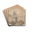 Equestrian Statue of Marcus Aurelius by Hubert Robert Drink Coasters - set of 4