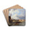 View of The Hague by Cornelis Springer Drink Coasters - set of 4 View of The Hague by Cornelis Springer Drink Coasters - set of 4