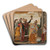 The Adoration of the Magi by Veneto-Cretian School Art Drink Coaster set The Adoration of the Magi by Veneto-Cretian School Art Drink Coaster set