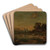 Lake in the mountains by Karl Mller Art Drink Coaster set
