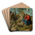 Christ in the Wilderness by Moretto Da Brescia Art Drink Coaster set Christ in the Wilderness by Moretto Da Brescia Art Drink Coaster set