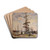 Bateaux  Quai Au Havre by Gustave Loiseau Drink Coasters - set of 4
