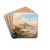Sunset In The Bay Of Naples by Oswald Achenbach Drink Coasters - set of 4