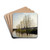 River Landscape, Champagne by Carl Fredrik Hill Drink Coasters - set of 4