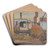 After the Passage of the Front by Elemr Halsz-Hradil Art Drink Coaster set
