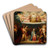 Anbetung by Adolf Gottlob Zimmermann Art Drink Coaster set Anbetung by Adolf Gottlob Zimmermann Art Drink Coaster set