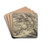 Landscape with ancient temple in a storm by Jan van Huysum Drink Coasters - set of 4