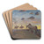 Evening Landscape by Theodor Philipsen Art Drink Coaster set Evening Landscape by Theodor Philipsen Art Drink Coaster set
