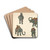 Toy Bank - Elephant by William O. Fletcher Drink Coasters - set of 4