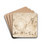 Architectural Capriccio; Vaulted Passageway Leading to a Square by Francesco Guardi Drink Coasters - set of 4