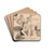 Study for The Fourteenth of July by Roger de La Fresnaye Drink Coasters - set of 4 Study for The Fourteenth of July by Roger de La Fresnaye Drink Coasters - set of 4