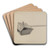 Hot Coal Carrier by Douglas Cox Art Drink Coaster set Hot Coal Carrier by Douglas Cox Art Drink Coaster set