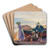 Mending the Nets by Jos Mongrell Art Drink Coaster set