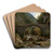 Mountain Stream in the Auvergne by Thodore Rousseau Art Drink Coaster set Mountain Stream in the Auvergne by Thodore Rousseau Art Drink Coaster set