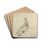 Girl Seated on a Step by Winslow Homer Drink Coasters - set of 4