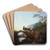 Bridge in an Italian Landscape by Adam Pynacker Art Drink Coaster set