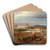 At the Gates of Rome by Oswald Achenbach Art Drink Coaster set