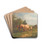 Cattle on the pasture by Constant Troyon Drink Coasters - set of 4