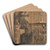 Interir fra Skagen by Ludvig Karsten Art Drink Coaster set