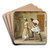 Flirtation by Theodoros Ralli Art Drink Coaster set