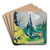 Park Dilborn by Heinrich Nauen Art Drink Coaster set Park Dilborn by Heinrich Nauen Art Drink Coaster set
