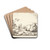 Liggende fr by Marcus de Bye Drink Coasters - set of 4