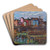 Italienische Landschaft by Stephanie Hollenstein Art Drink Coaster set