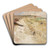 From the Beach at Dieppe by Frits Thaulow Art Drink Coaster set