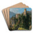 A View of Klamm Castle near Imst in the Inntal in Tyrol by Ludwig Halauska Art Drink Coaster set