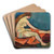Nu assis de profil by Suzanne Valadon Art Drink Coaster set Nu assis de profil by Suzanne Valadon Art Drink Coaster set