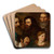 Study of five heads by Franciszek Ksawery Lampi Art Drink Coaster set Study of five heads by Franciszek Ksawery Lampi Art Drink Coaster set