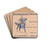 Remington's new book, drawings by Frederic Remington by Frederic Remington Drink Coasters - set of 4