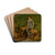 At the spring well by Hans Thoma Drink Coasters - set of 4 At the spring well by Hans Thoma Drink Coasters - set of 4