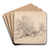 Paysage des Cvennes by Jacques-Raymond Brascassat Art Drink Coaster set
