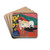 Reclining Woman in a White Chemise by Ernst Ludwig Kirchner Drink Coasters - set of 4