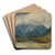 Die Rax in Niedersterreich by Adalbert Stifter Art Drink Coaster set Die Rax in Niedersterreich by Adalbert Stifter Art Drink Coaster set