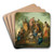 Apollo And The Nine Muses On Mount Parnassus by Pierre-Paul Prud'hon Art Drink Coaster set Apollo And The Nine Muses On Mount Parnassus by Pierre-Paul Prud'hon Art Drink Coaster set