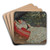 The Red Hammock by William Henry Margetson Art Drink Coaster set