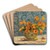 Vase de fleurs by Maxime Maufra Art Drink Coaster set Vase de fleurs by Maxime Maufra Art Drink Coaster set