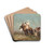 Arab Horsemen In The Desert by Henri milien Rousseau Drink Coasters - set of 4 Arab Horsemen In The Desert by Henri milien Rousseau Drink Coasters - set of 4