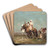 Arab Horsemen In The Desert by Henri milien Rousseau Art Drink Coaster set Arab Horsemen In The Desert by Henri milien Rousseau Art Drink Coaster set