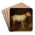Horse in the stables by Jzef Brodowski Art Drink Coaster set Horse in the stables by Jzef Brodowski Art Drink Coaster set