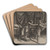 Joseph and Potiphar's Wife by Marcantonio Raimondi Art Drink Coaster set