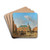 The Grote Markt in Haarlem with the Town Hall by Gerrit Adriaensz. Berckheyde Drink Coasters - set of 4